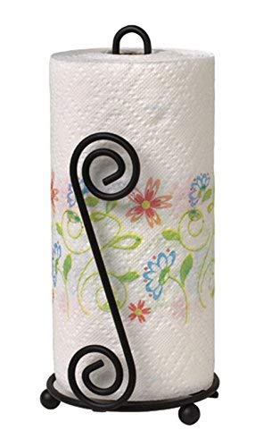 Spectrum Diversified Scroll Paper Towel Holder  Black - Image 3